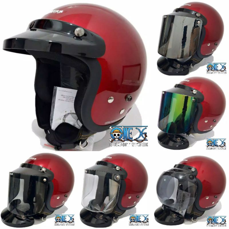 HELM BOGO CARGLOSS MAROON ORIGINAL
