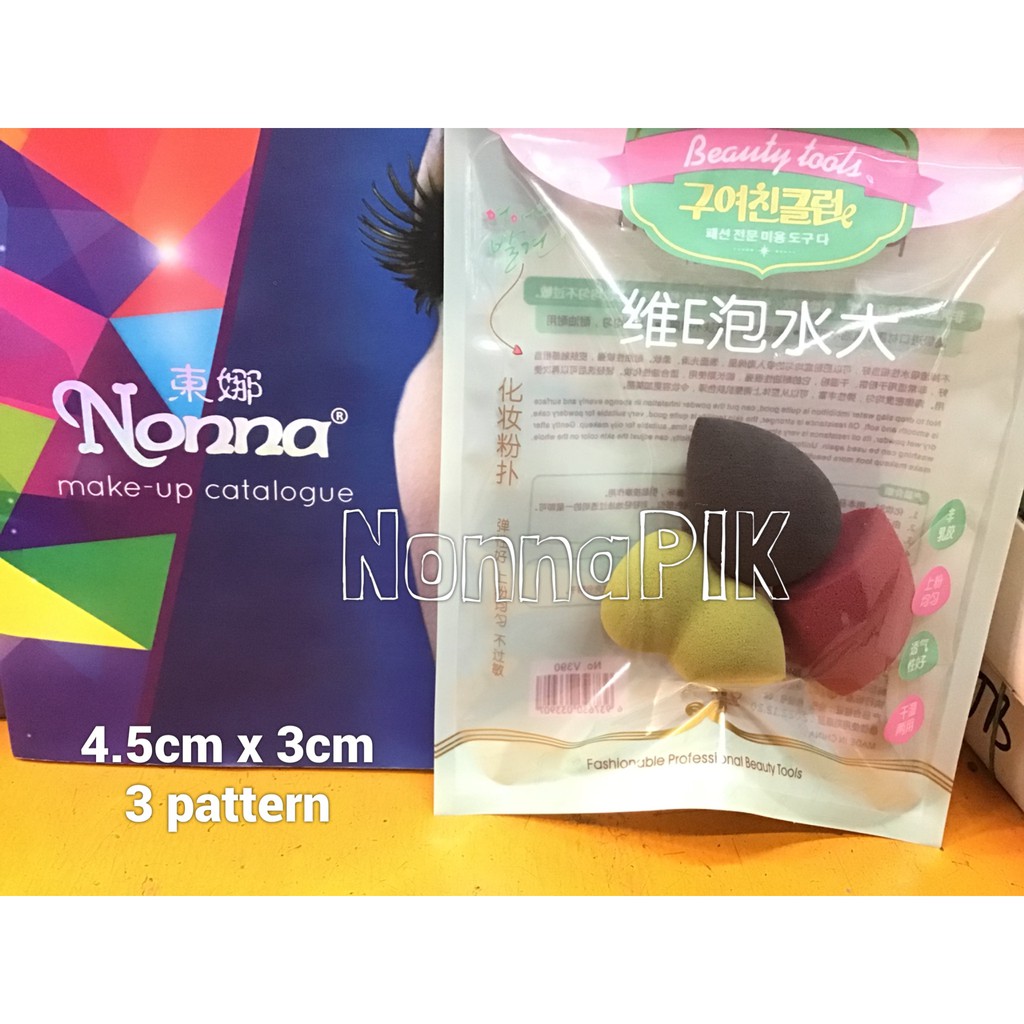 SPONGE MINI BEAUTY BLENDER 3in1