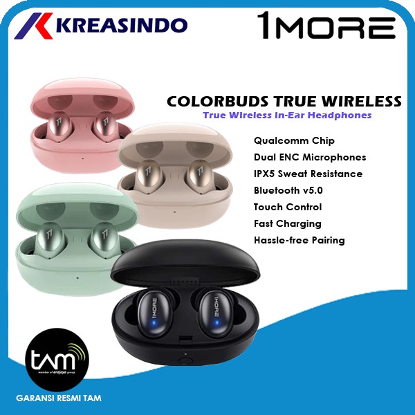 1More Colorbuds True Wireless In Ear Headphones Garansi Resmi TAM