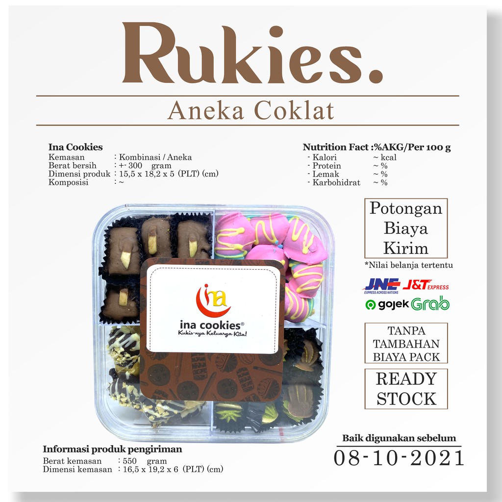 

Ina Cookies - Kombinasi - Aneka Cokelat