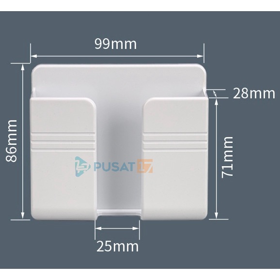 TERMURAH CUCI GUDANG Rak Gantung HP Charger Remote TV AC Tempel Tembok Holder Phone Cas Tempel