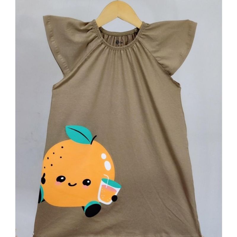 Dress Fruit Dress Anak Smilee Daster Anak Bahan Kaos Size 12345 T