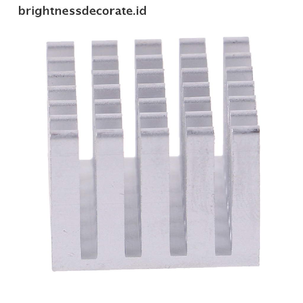 5 Pcs Chip Pendingin Heatsink CPU GPU Bahan Aluminum Ukuran 20x20 X 15mm