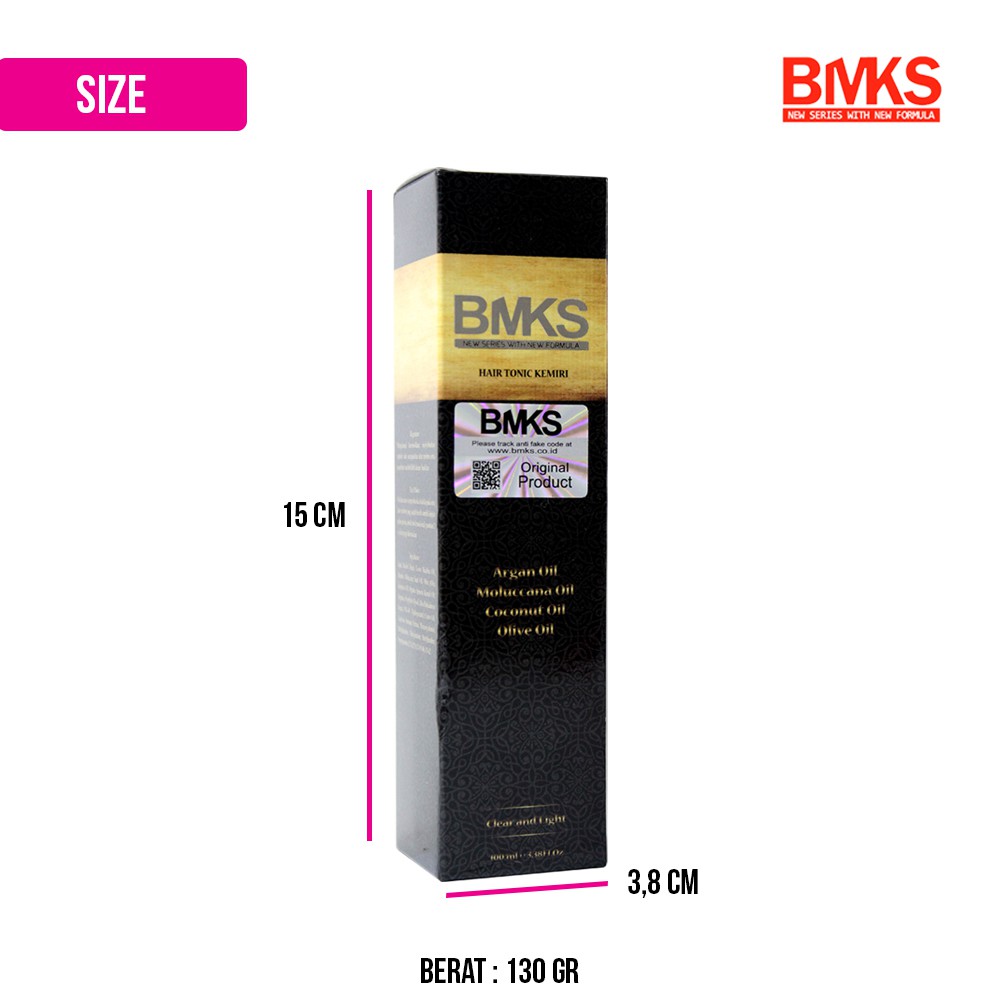 BMKS Hair Tonic Minyak Kemiri BMKS Natural BPOM Original - BMKS TONIC KPR-12