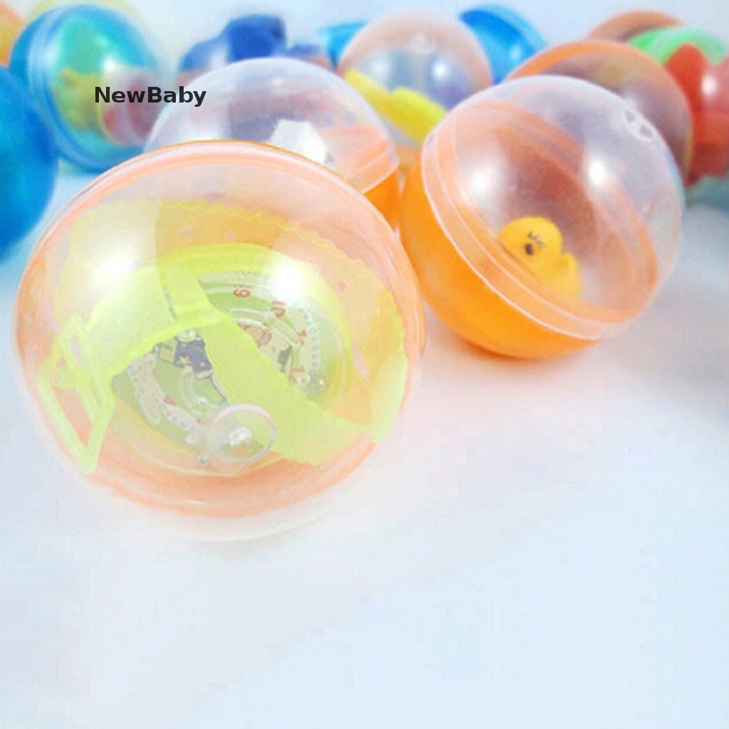 Newbaby 10pcs Mainan Bola Plastik 45mm Untuk Mesin vending machine