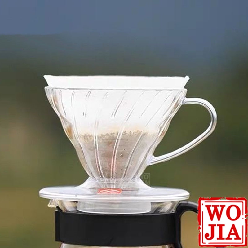 Coffee Dripper V60 Size 01 Acrylic Transparant Saringan Kopi Pour Over