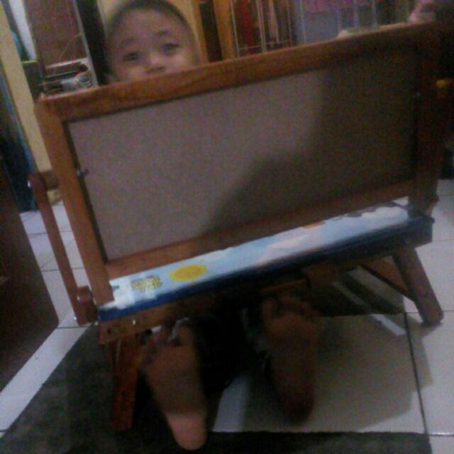 Meja Belajar Lipat Anak Meja Belajar Plus White Board Dengan Karakter Islami