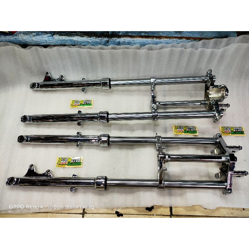 shock sok depan rx king full crome set segitiga atas bawah kualitas super