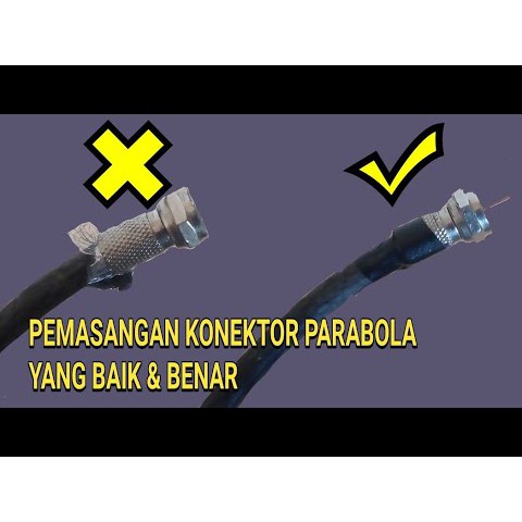 Konektor parabola Kabel RG6 biasa, Gold, PPC, Konektor I, Konektor T, PPC tahan air harga grosir