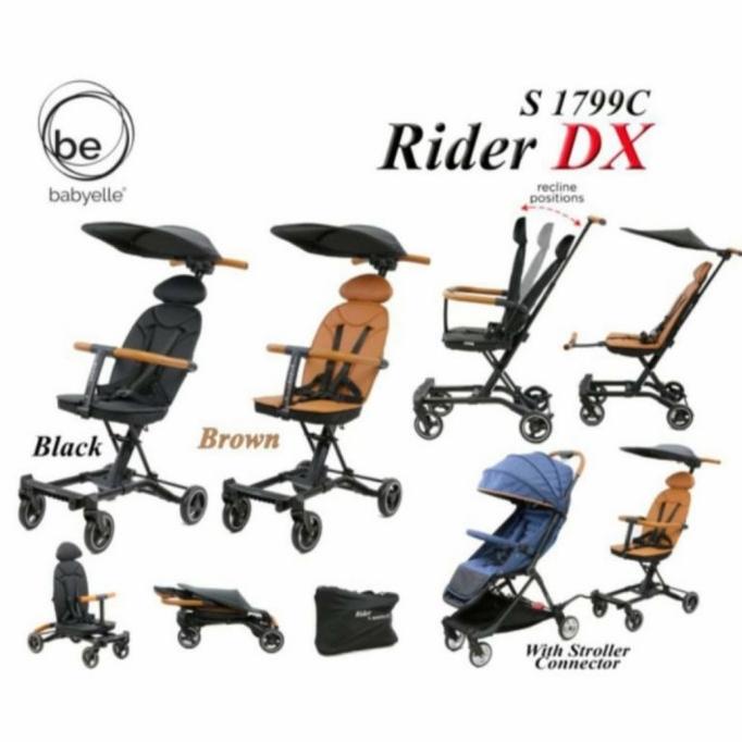 Babyelle Stroller Convertible Rider DX 1799C/Stroller Travelling