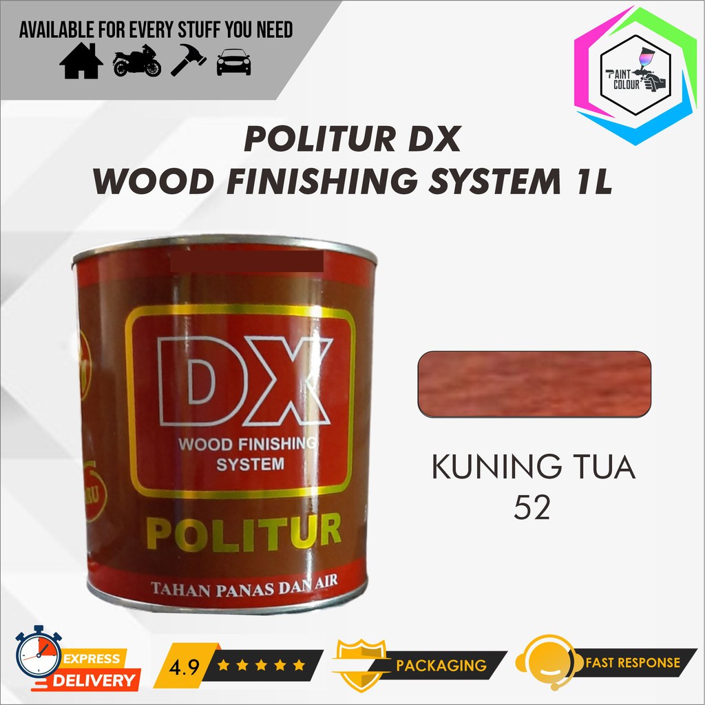 Politur DX Wood Finishing System 1L Politur Kayu - Solar Yellow 52