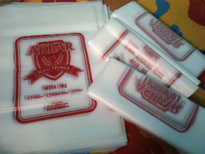 Kemasan Beras 5kg Desain Sendiri 100 Lembar