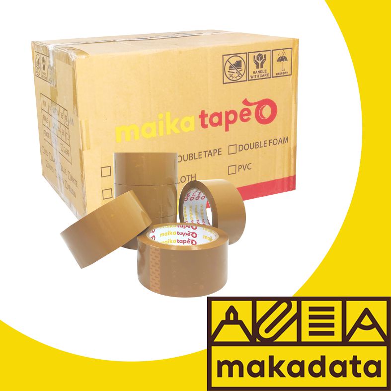 

OPP TAPE | PLAKBAN | LAKBAN COKLAT MAIKATAPE 48MM (1BOX) MURAH