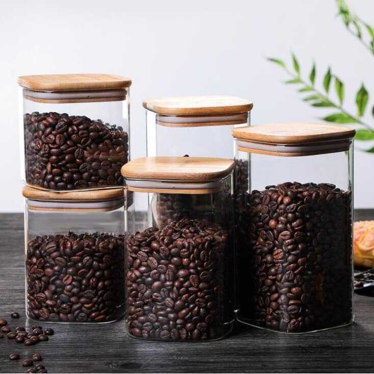 Toples Kaca Makanan Estetik / Toples Kaca Murah / Toples Kaca Penyimpanan Makanan Glass Storage Jar