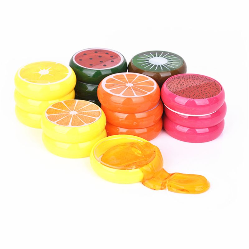 Mary 4pcs Sensory Fidget Transparan Slime Mainan Warna Aneka Pasokan Pesta Anak Laki-Laki Perempuan