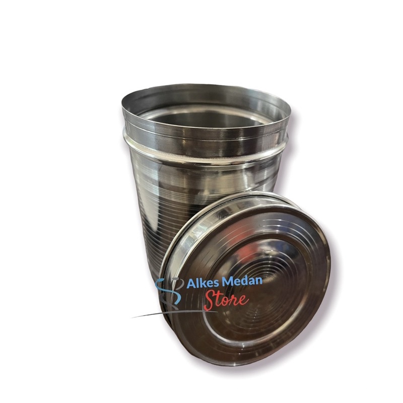 Kom Kapas / Tempat kapas / Stenleis Tempat kapas /Dressing Jar Stainless Steell