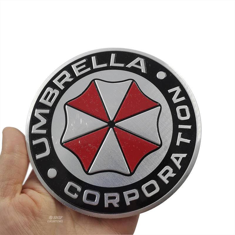 1pc Stiker Emblem Logo Umbrella Corporation Bahan Aluminum Untuk Dekorasi Mobil