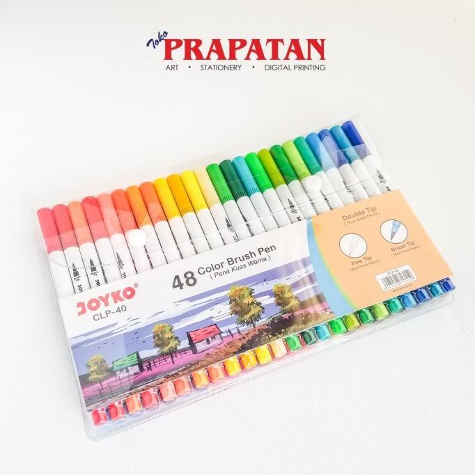 

(BISA COD) Ready Joyko Brush Pen 48 Warna / Pena Kuas Terlaris SALE Kode 318