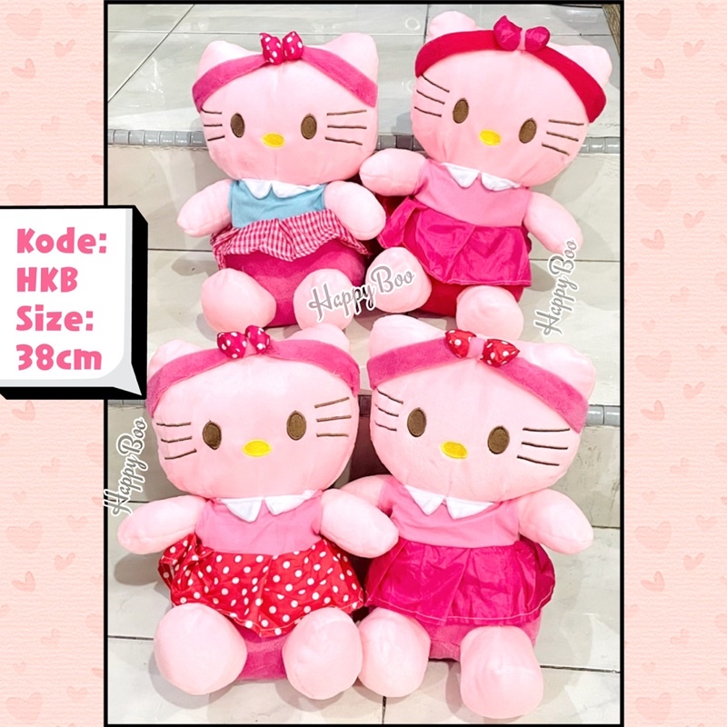 boneka hello kitty bando pink baju hkb hello kitty doll high quality 38cm premium