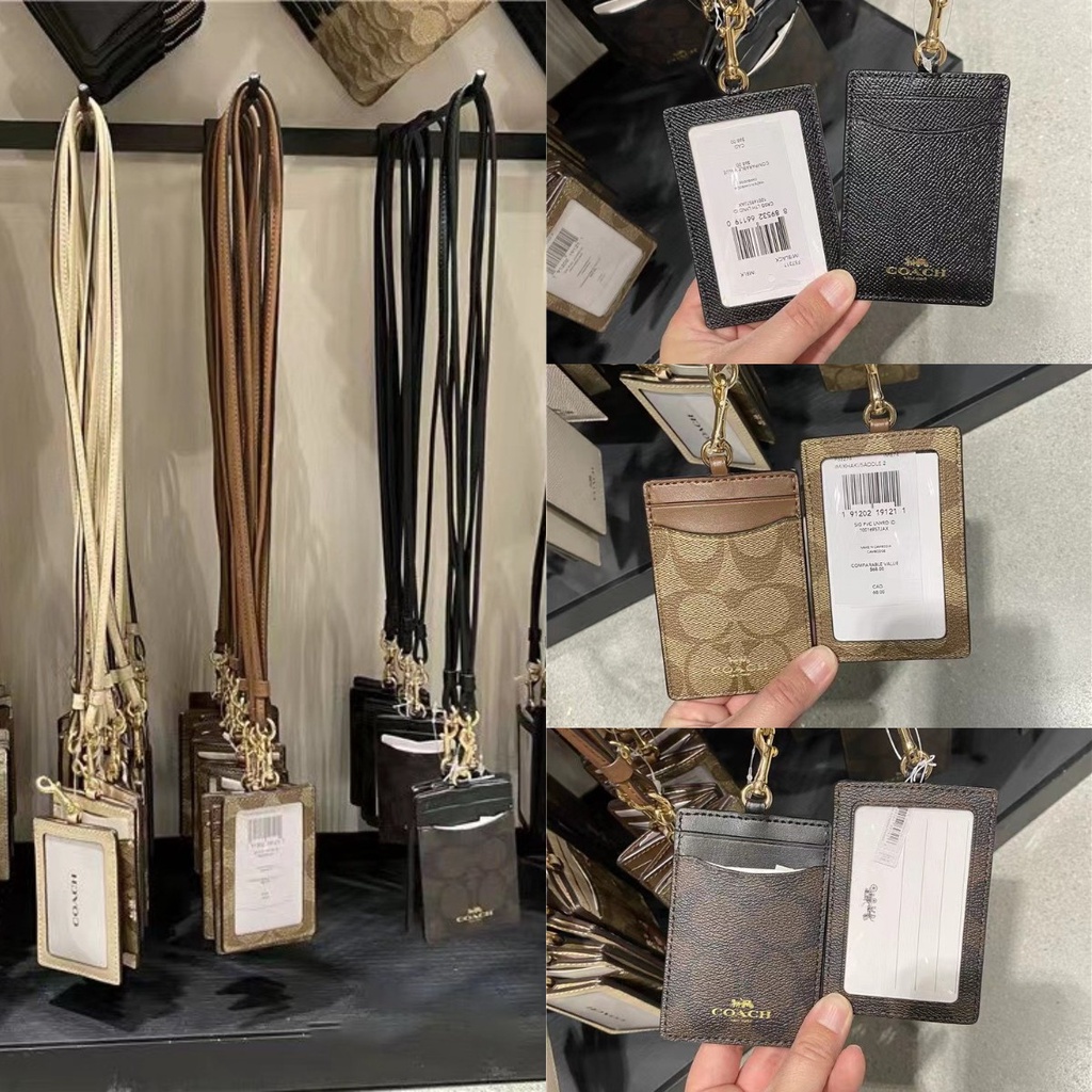 

COACH lanyard asli / kartu ID / tempat kartu nama / lanyard kartu ID / kartu nama asli / lanyard & tag nama / liontin lanyard / F65573