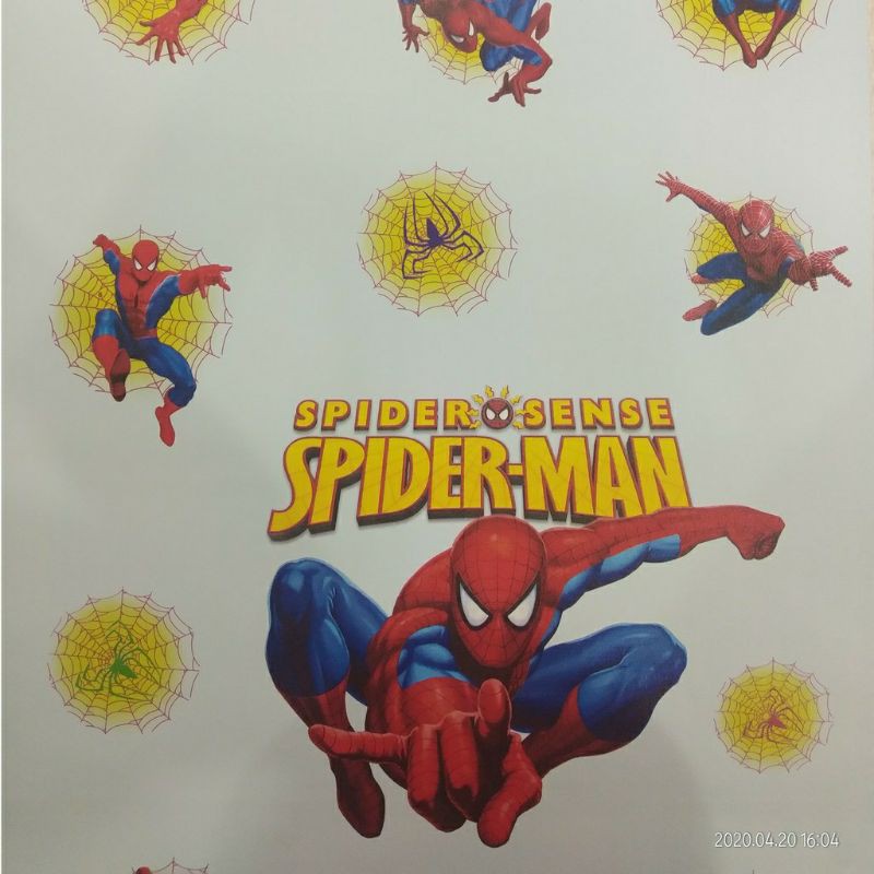 Wallpaper Sticker Dinding Spiderman 10m x 45cm