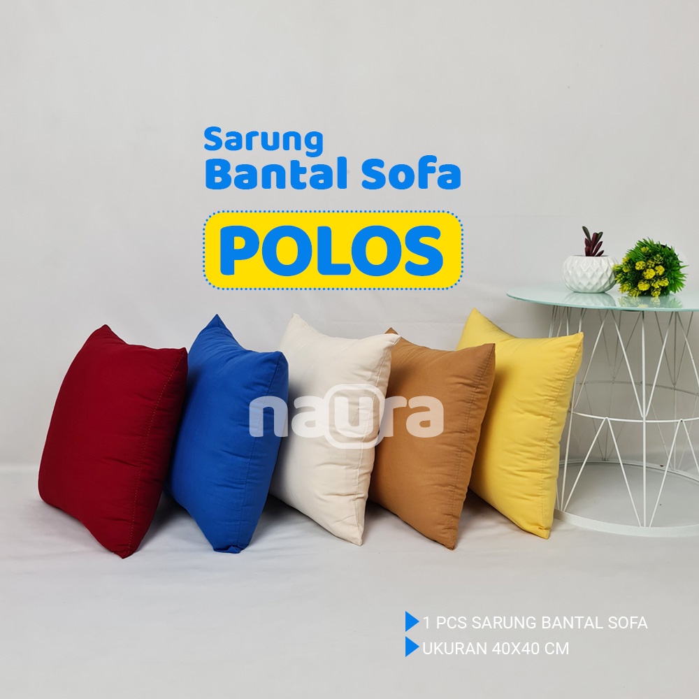 [MOTIF POLOS] - Sarung Bantal Sofa Dekorasi Ruang Tamu