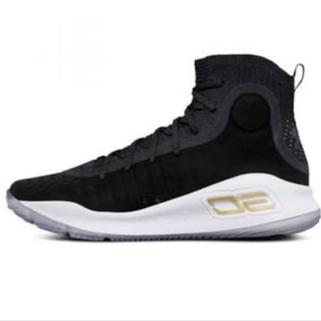 Sepatu basket under armour 4 black