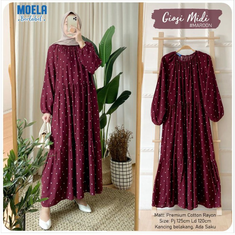 gosia midi long tunik by moela