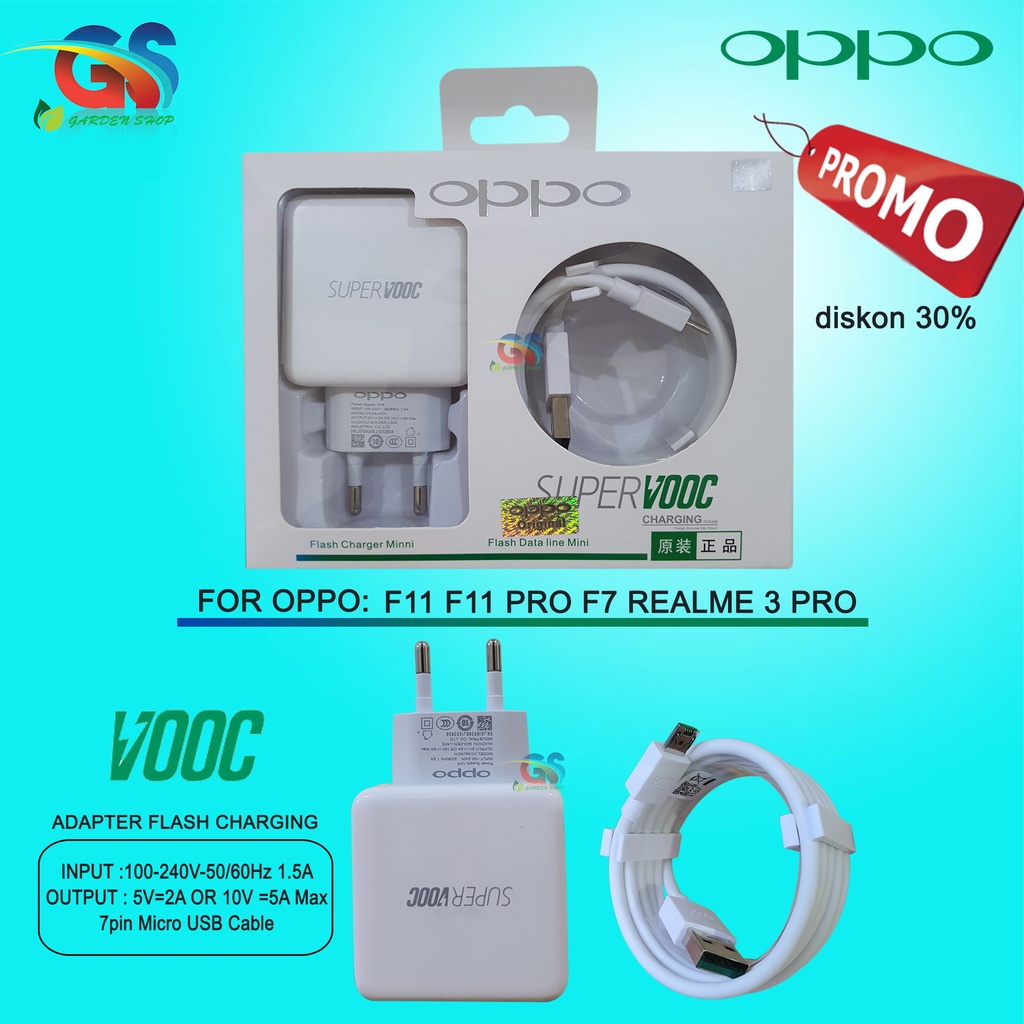 CHARGER OPPO SUPER VOOC F11 F11pro Find 7 Realme 3 Pro ORIGINAL 100% SUPER VOOC FAST CHARGING