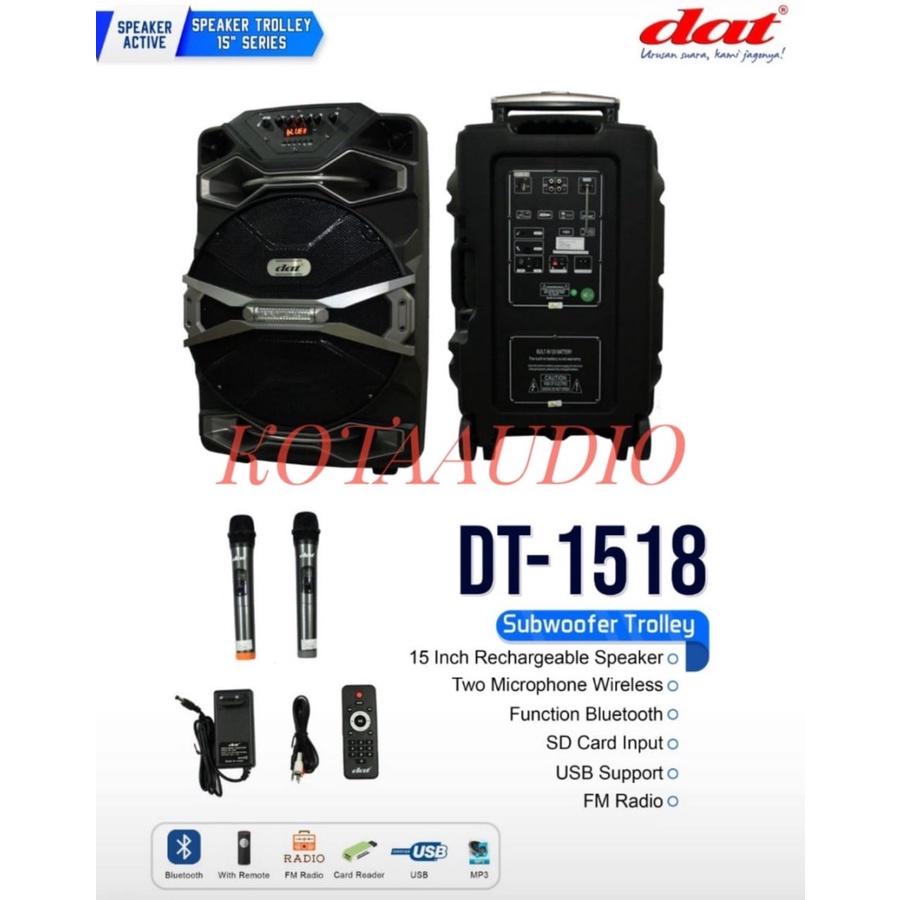 BAGUS DAN MURAH Speaker Trolley DAT DT1518 15inch DT 1518 Original