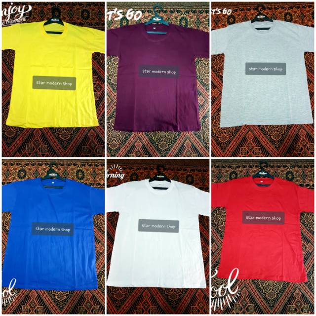 PROMO KAOS POLOS COTTON COMBED 30S  ORY Shopee Indonesia