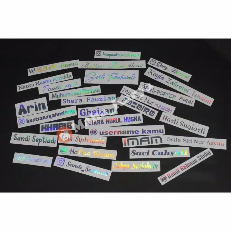 

Cutting Stiker Hologram HARTA TAHTA ...MINIMUM ORDER 3PC STIKER HARTA TAHTA WANITA