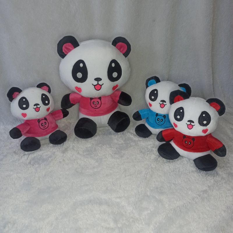 boneka PANDA BAJU XL beranak 3