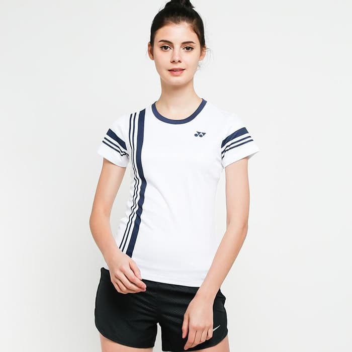 KAOS BADMINTON WANITA - YONEX 1129 - ORIGINAL - Putih, M