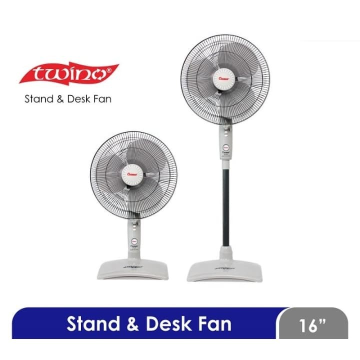 COSMOS Kipas Angin Stand Fan &amp; Desk Fan16&quot; 2in1 / Kipas Angin Berdiri 16 inch 16 SN - Garansi Resmi 1 Tahun
