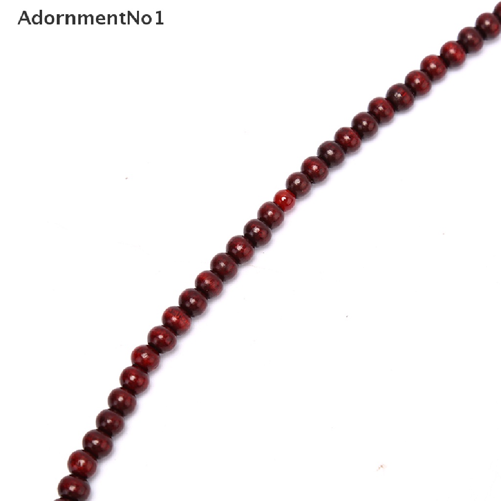 (AdornmentNo1) Gelang Meditasi Buddha Bahan Kayu Cendana Alami Ukuran 6 / 8mm Untuk Pria / Wanita