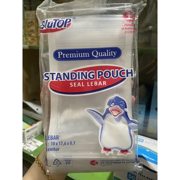 Standing Pouch 10x17 Seal Lebar (double seal) 50lbr