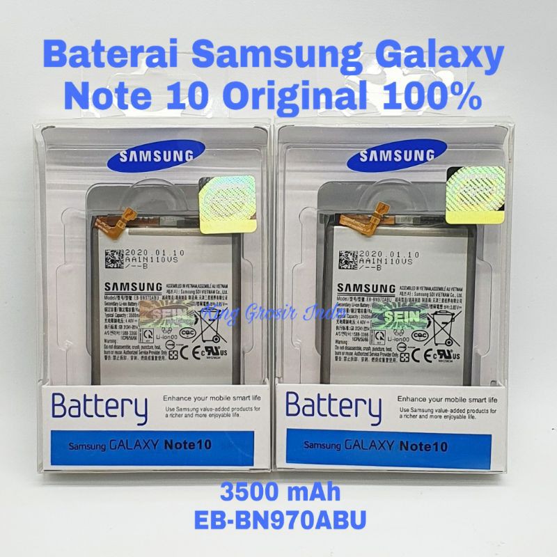 Baterai Samsung Galaxy Note 10 Original 100% Battery Batre