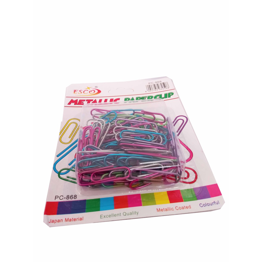 Paper Clip Penjepit Kertas Medium Multiwarna Metallic