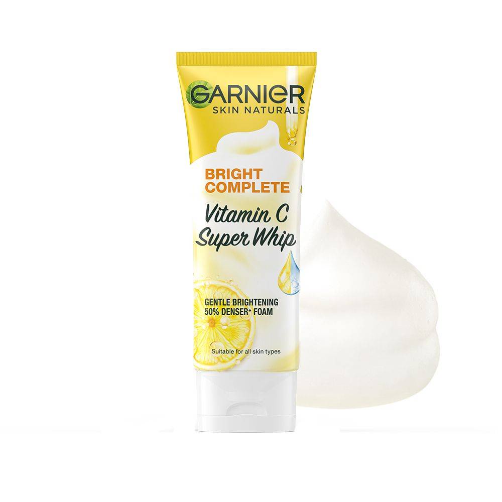 GARNIER Bright Complete | Bright Complete Brightening Facial Foam 100ml | Facial Scrub 100ml