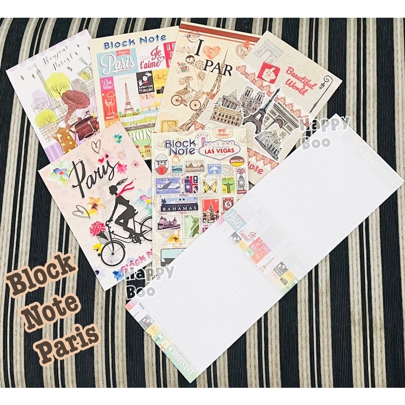 buku catatan note book notes block note notebook paris a5 sedang high quality