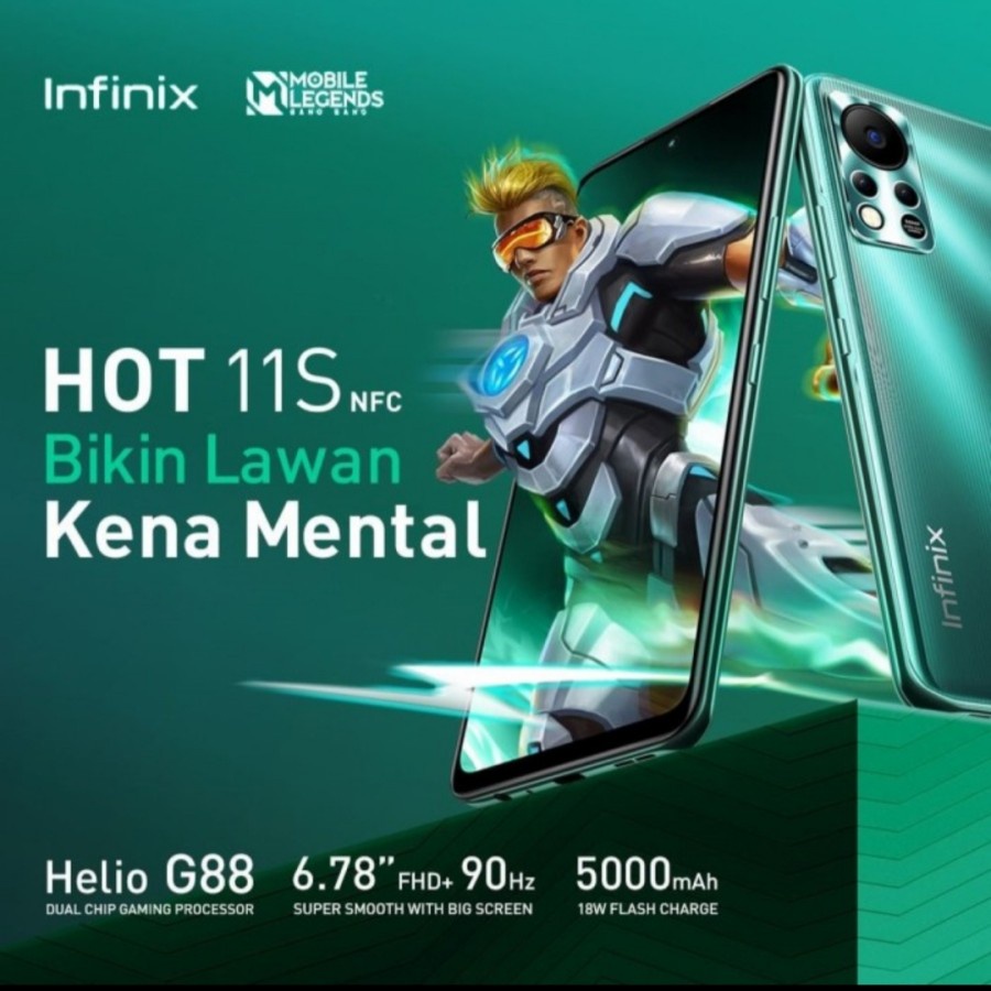 Infinix Hot 11S NFC Ram 6/128gb Garansi Resmi Infinix Indonesia-0