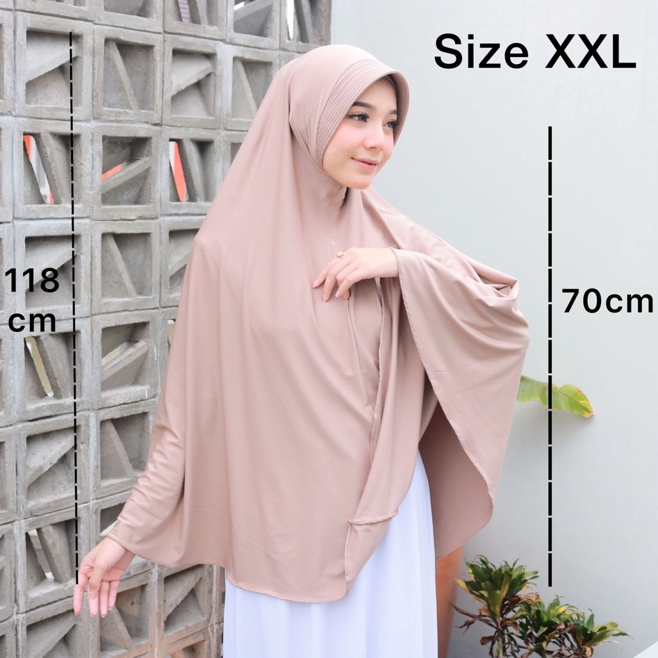 Jilbab Bergo Jumbo Jersey Premium Hamidah Maryam XXL