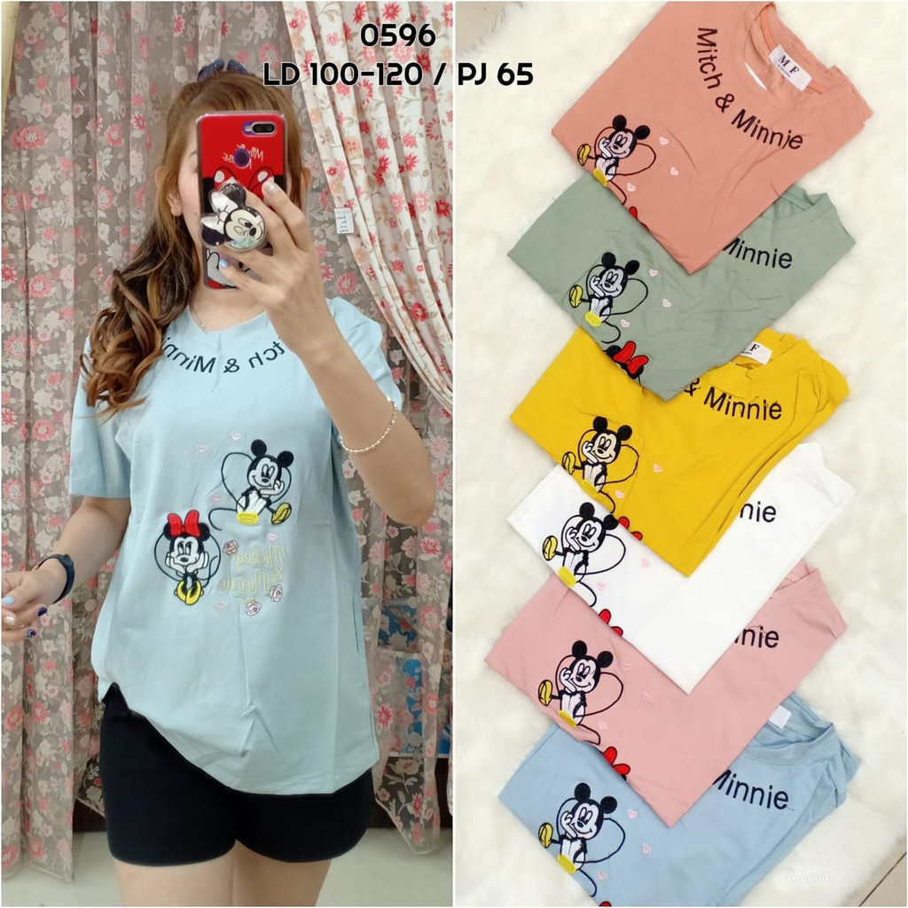 Kaos lengan pendek wanita / kaos import / kaos wanita / MF
