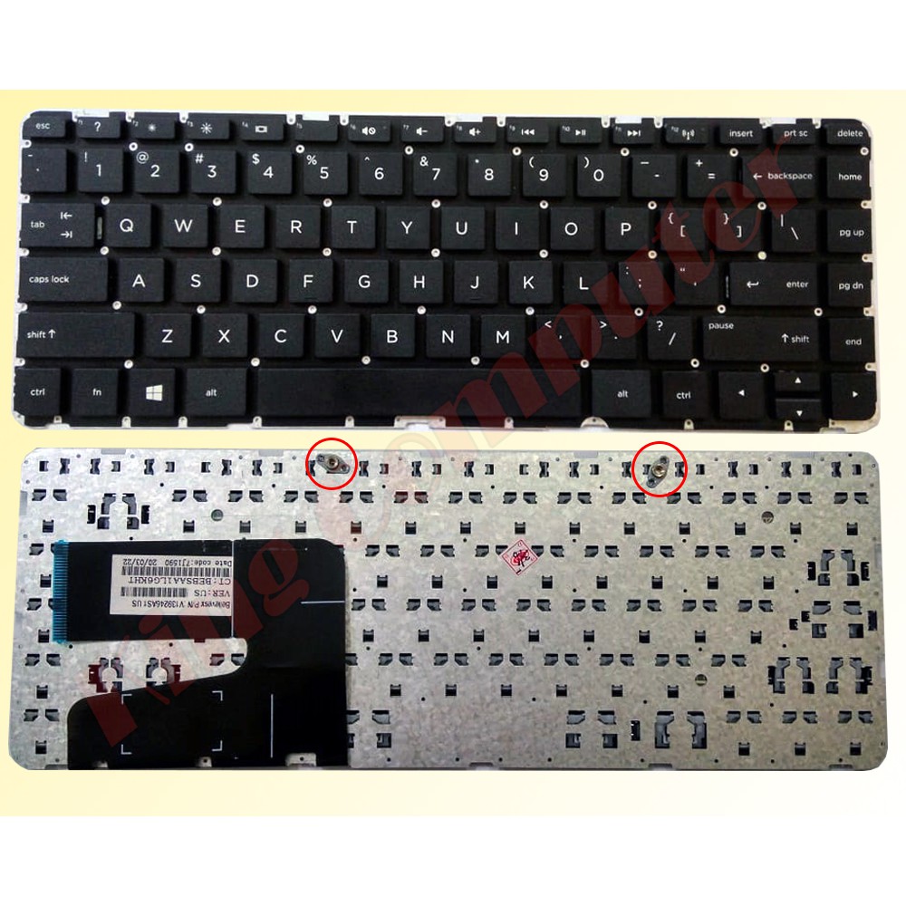 KEYBOARD HP-14-D HITAM