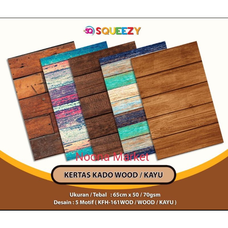 

Kertas Kado Kayu / 5 Lembar / Kertas Kado Lucu / Kertas Kado Ultah