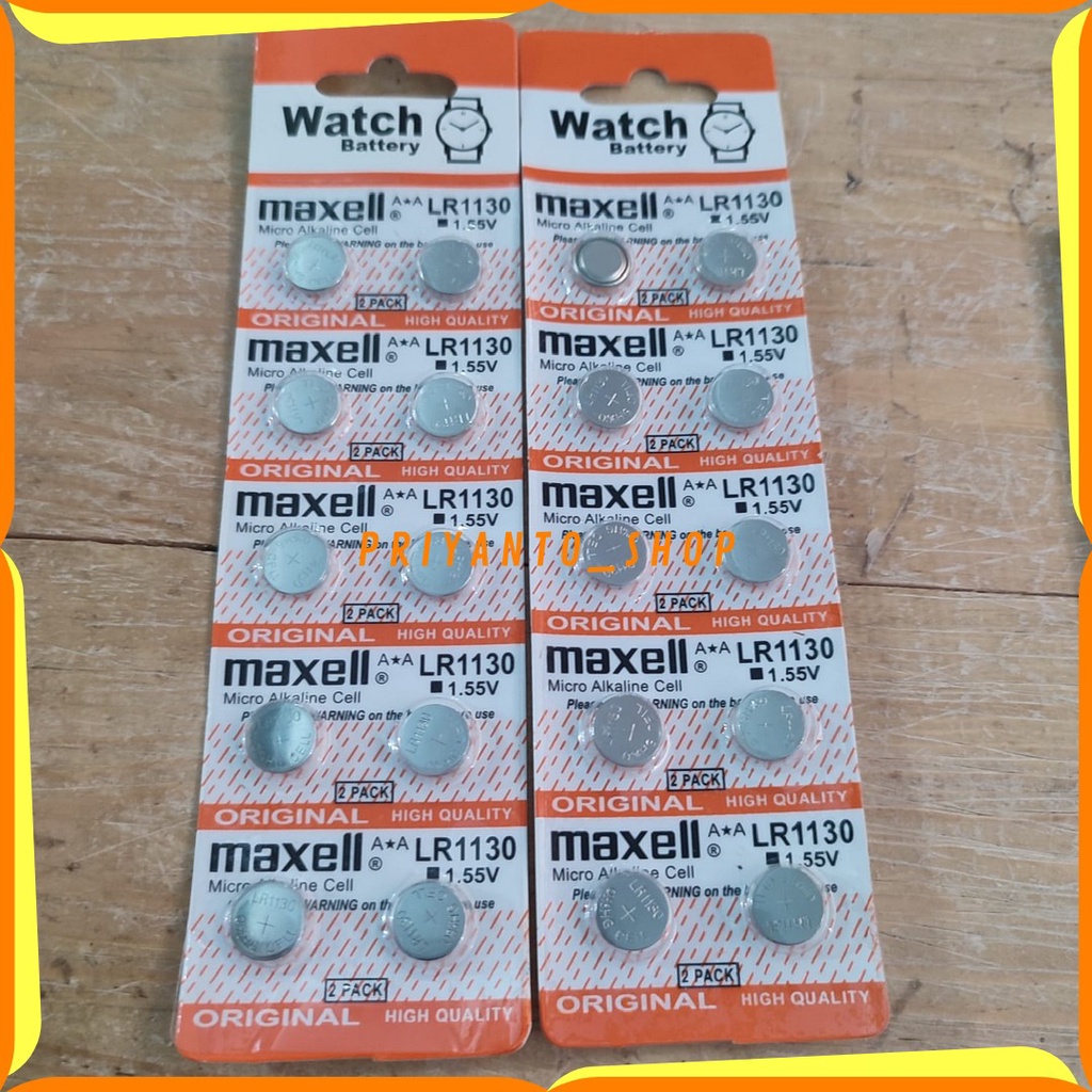 MAXELL 390 LR 1130 Baterai Batre Battery Batere Maxell LR1130 MAXELL 390