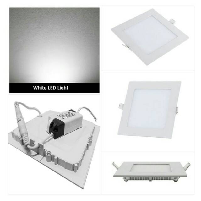 Lampu Downlight Led panel 6w 6watt 6 watt w kotak square tipis Hias Plafon Inbow Berkualitas