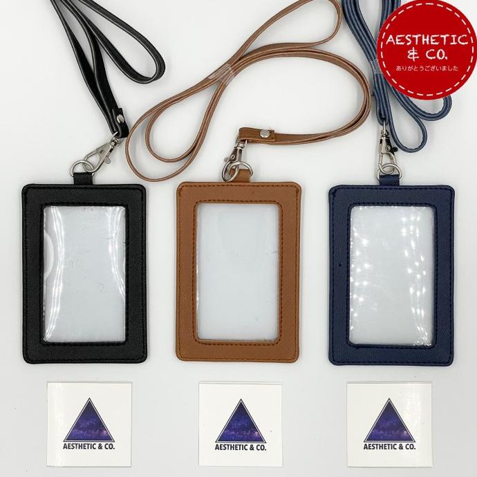 

Ready stock] Lanyard ID Card Name Tag Mika 2 Sisi Transparan - Premium V.03