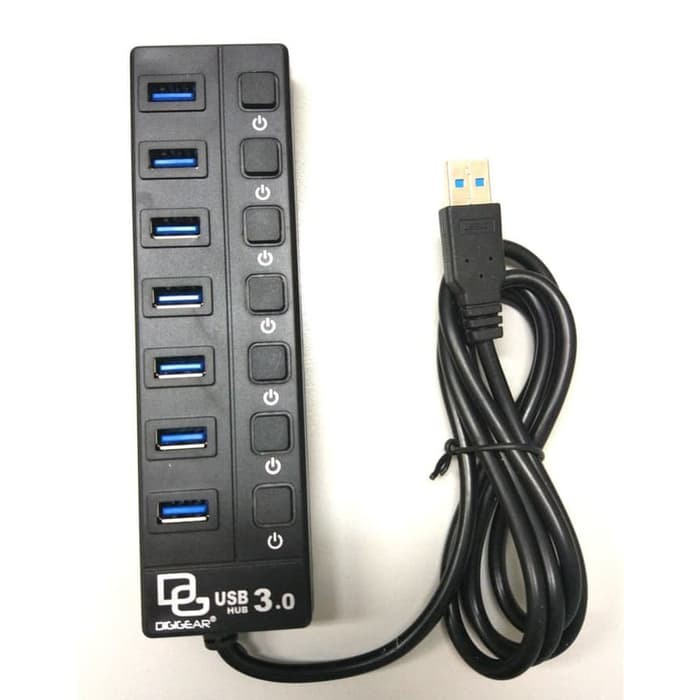 KABEL USB HUB 3.0 M-TECH 7 PORT / USB HUB 3.0 DIGIGEAR 7 PORT 1.2M - USB HUB 3.0 - 7 PORT